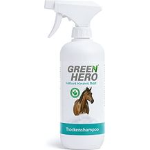 Bild für Green Hero Trockenshampoo-Spray für Pferde 500 ml natürliches Pferdetrockenshampoo zur Reinigung