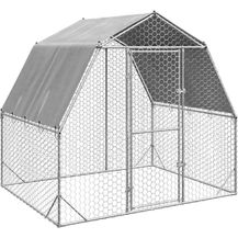 Bild für vidaXL Hühnerstall mit Dach 2,5x2x2,25 m Verzinkter Stahl