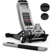 GENTOR Wagenheber hydraulisch 3T flach Rangierwagenheber Autoheber 75-505m, max. Hubhöhe: 50.5 cm, Premium Wagenheber Hydraulisch 3T, robust & mobil, schwarz