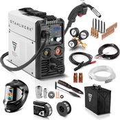 STAHLWERK MIG MAG 160 M IGBT-Schweißgerät Vollsynergisches 5 in 1 Kombigerät mit echten 160 Ampere - Fülldraht, MIG MAG, ARC MMA, Lift TIG - Vollausstattung - Preisvergleich