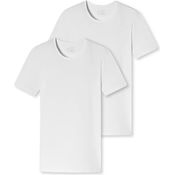 Schiesser Herren T-Shirt, Kurzarmshirt aus 95% Organic Cotton, Weiss, Größe XL