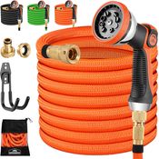 Gardebruk Gartenschlauch flexibel 3fach Latexkern Vollmessing Adapter outdoor Flexschlauch Wasserschlauch