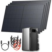 Solarway® Balkonkraftwerk 2000Wp / 800W mit 1,9kWh Speicher - Komplettset mit 500W Solarmodulen & EcoFlow Stream Ultra Speicher, für effiziente Energienutzung