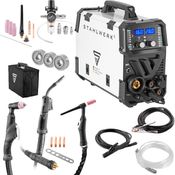 STAHLWERK Inverterschweißgerät CTM-416 Puls Pro, 6-in-1 Schutzgas, 20 - 160 A, synergischem Drahtvorschub