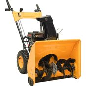 DOTMALL Benzin-Schneefräse 6,5 PS, 61cm Arbeitsbreite, Gelb und Schwarz, 11m Auswurfweite