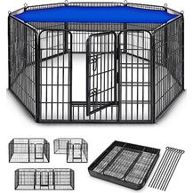 Bild für TRESKO® Welpenlaufstall 80 cm hoch inkl. 8X Erdanker 