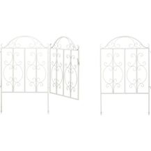 Bild für relaxdays Gartentor 3-teiliges Gartentor weiß