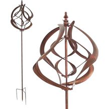 Bild für Lemodo Großes Windspiel aus Metall mit gegenläufigen Rotoren