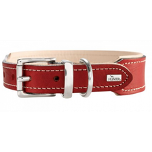 Bild für Hunter Hunde-Halsband Virginia rot-beige 55