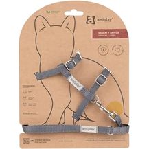 Bild für Verstellbares Katzengeschirr + Leine CAT Samba S/M Amiplay (S, Grau)
