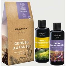 Bild für Saunaaufguss-Set AllgäuQuelle mit 100% BIO Sauna Aufgussmittel 2x100ml 