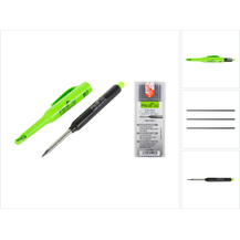 Bild für Pica DRY Longlife Automatic Pen Baumarker Tieflochmarker mit Graphitmine + 1 x 10 tlg. wasserlösliches Graphit Ersatzminen-Set