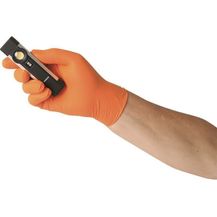 Bild für Kunzer Nitril Einweghandschuhe orange TIGER GRIP Größe S