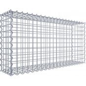 Gabiona Gabione 100 cm x 50 cm x 20 cm (L x H x T), Maschenweite 5 cm x 5 cm, Spirale