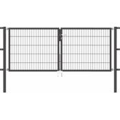 Alberts Doppeltor Flexo mit Zubehör | anthrazit | Breite 250 cm | Höhe 100 cm 
(648497)