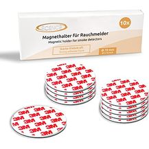 Bild für EN Rauchmelder Magnethalter 10 Stück selbstklebende Magnethalterung für Rauchmelder Ø 70mm