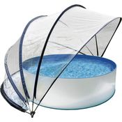 Steinbach Cabrio Dome Ø 440 x 220 cm schwarz - Gartendach & Pooldach für Aufstellpools