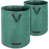 Deuba 2x Gartenabfallsack Laubsack 280 Liter = 560L | bis zu 50kg belastbar | zusammenfaltbar | Gartensack Gartentasche Rasensack