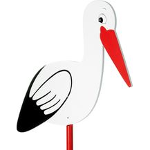 Bild für Großer Klapperstorch aus Holz zum Stecken für Innen und Außen