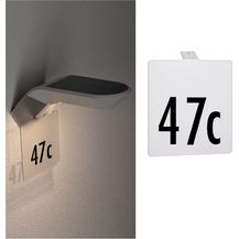 Bild für Paulmann Outdoor Solar Wandleuchte Soley IP44 Zubehör Hausnummer Metall Weiß