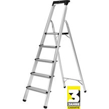 Bild für Craftfull Stehleiter CF-133B Aluminium Haushaltsleiter Leiter klappbar Ablage (5 Stufen)
