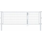 Alberts Doppeltor Flexo mit Zubehör | feuerverzinkt | Breite 100 + 200 cm | Höhe 100 cm 
(646523)