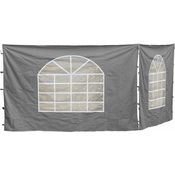 Grasekamp 2 Seitenteile 300x193cm zu Sahara 3x3m Grau