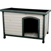 Bild für natura Hundehütte Classic mit Flachdach M L:104 72 68cm grau