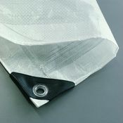 NOOR Abdeckplane Hobby 120g-m² Gewebeplane ca. Größe 6x8 m Farbe weiß