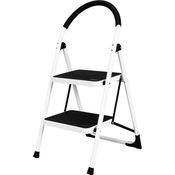 Craftfull Klapptritt CF-130A Trittleiter Aluminium Leiter Haushaltsleiter weiß (2 Stufen) - Preisvergleich