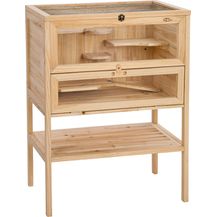 Bild für tectake Kleintierkäfig aus Holz 60x40x80cm