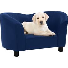 Bild für vidaXL Hundesofa Blau 67x41x39 cm Kunstleder