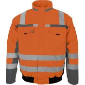 Winter-Warnschutz Pilotenjacke orange/grau, Gr. XL - PKA Klöcker