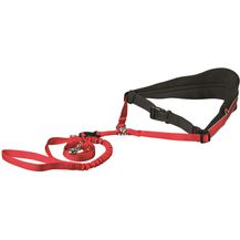Bild für Trixie Bauchgurt mit Leine gepolstert rot mittlere & große Hunde (breit)