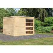 Karibu Saunahaus Cuben naturbelassen