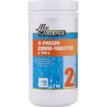 Bild für Mr. GARDENER 4 Phasen Combi-Tabletten 1,2 Kg zur Wasserpflege 0507702MG