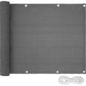 Tectake Balkon Sichtschutz, dunkelgrau