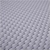 PE-Rattan in 0,9m Breite (Meterware) Sichtschutz Balkonblende silbergrau