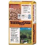 THERMOSPAN Premium Holzpellets 15 Kilogramm 17 MJ/kg Heizwert <0,5% Aschegehalt 8% Restfeuchte