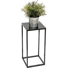 Bild für DanDiBo Blumenhocker »DanDiBo Blumenhocker Metall Schwarz Eckig Blumenständer Beistelltisch 434 Blumensäule Modern Pflanzenständer Pflanzenhocker«