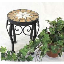 Bild für DanDiBo Blumenhocker Mosaik Rund 20 cm Blumenständer 12014 Beistelltisch Pflanzenständer Mosaiktisch Klein