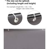 Balkonsichtschutz 100% Polyester Oxford-Gewebe, 100% undurchsichtig Anthrazit 90x500 cm