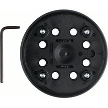 Bild für Bosch Professional Schleifteller (Ø 125 mm, mittelhart, mit Klettsystem, Zubehör für Exzenterschleifer PEX 270 A-PEX 270 AE)