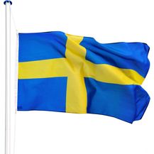 Bild für Aluminium Fahnenmast + Schwedenfahne