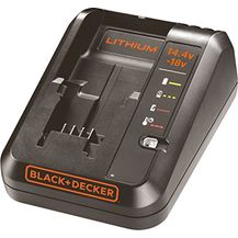 Bild für Black+Decker Multivolt-Schnellladegerät (für 14,4V Li-Ionen, 1Ah und 18V, 1Ah Akkus, Bestandteil des 18V Systems, 4 Ladestandmodi, inklusive Ladekabel, LED-Ladestandanzeige)