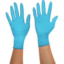 Bild für Ansell TouchNTuff 92-670 Nitril Handschuhe, Chemikalien- und Flüssigkeitsschutz, Hellblau, Größe 9.5-10 (100 Handschuhe pro Spender)