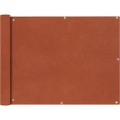 vidaXL Balkonsichtschutz Oxfordgewebe 90x400 cm Terracotta