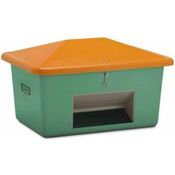 Cemo Streugutbehälter aus GfK - Volumen 550 l, mit Entnahmeöffnung, Behälter