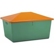 Cemo Streugutbehälter aus GfK - Volumen 1500 l, ohne Entnahmeöffnung, Behälter