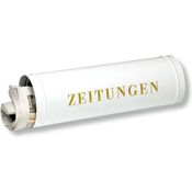 BURG-WÄCHTER Zeitungsrolle mit Kunststoffabdeckung, Briefkastenergänzung, 800 W, Weiß